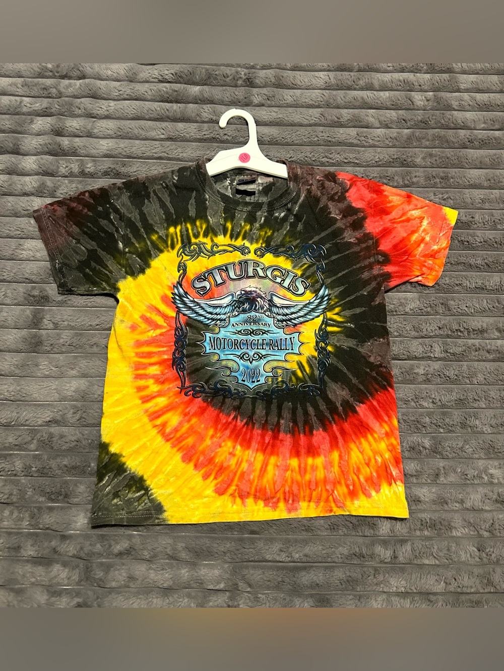 Sturgis (2022) Motorcycle Rally 82nd anniversary Vibrant Tie-Dye Graphic T-Shirt